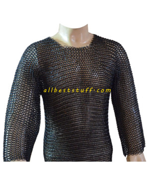 Medium Sleeve Butted Chain Mail Armour XXL Chest 56