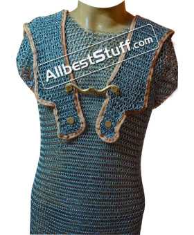 Butted Steel Chain Mail Roman Hamata Chest 40