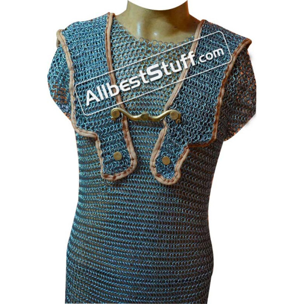 Butted Steel Chain Mail Roman Hamata Chest 40
