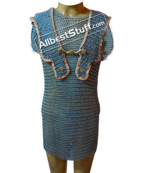 Butted Steel Chain Mail Roman Hamata Large Chest 45