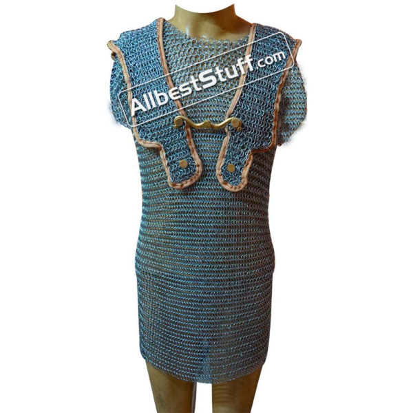Butted Steel Chain Mail Roman Hamata Large Chest 45