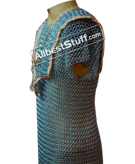 Butted Steel Chain Mail Roman Hamata XL Length Chest 50
