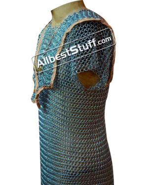 Butted Steel Chain Mail Roman Hamata XL Length Chest 50