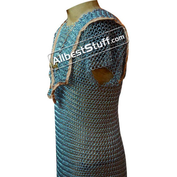 Butted Steel Chain Mail Roman Hamata XL Length Chest 50