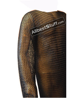 Chainmaille Hauberk Butted Long Sleeve Steel Rings XXL Chest 50
