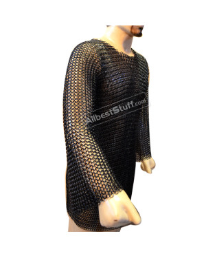 Extra Long Butted Chain Mail Hauberk Comfort Fit Chest 45