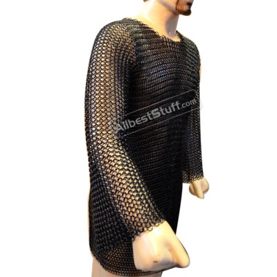 Extra Long Butted Chain Mail Hauberk Comfort Fit Chest 45