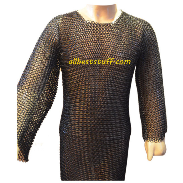 Large Size Comfort Fit 45 Chest Butted Chain Maille Full Sleeve