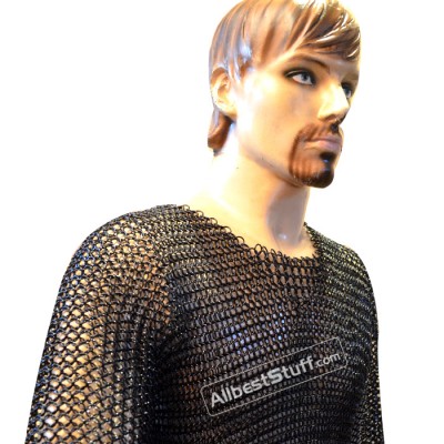 Medieval Knight Armour Butted Chain Maille Shirt Large Chest 45
