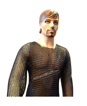 Steel Butted Chain Maille Shirt Large Chest Size 40
