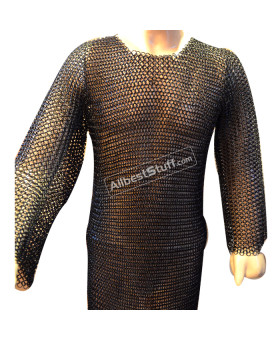 Long Butted Chain Mail Hauberk Comfort Chest 44 Long