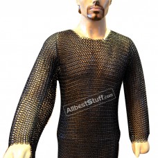 XL Butted Chain Mail Hauberk Full Sleeve Heavy Chain Mail Chest 48