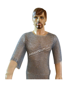 Butted Chain Mail Shirt Small Medium Maille Armour for Kids Chest 25
