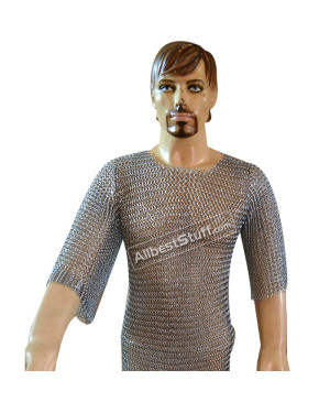 Butted Chain Mail Shirt Small Medium Maille Armour for Kids Chest 25