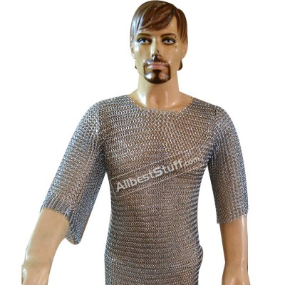 Butted Chain Mail Shirt Small Medium Maille Armour for Kids Chest 25