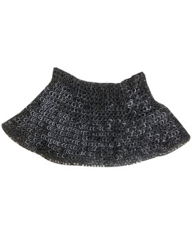 Strong 16 Gauge Flat Riveted Solid Washer Chain Mail Camail