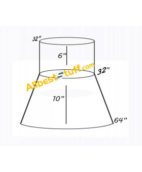 16 Gauge Flat Riveted and Solid Washer Chain Mail Camail Medium