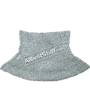 Medieval LARP Aventail Aluminum Riveted Round Flat Solid