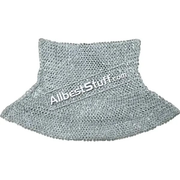 Medieval LARP Aventail Aluminum Riveted Round Flat Solid