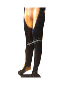 6 MM Chain Mail Chausses Flat Riveted Solid Maille Legging