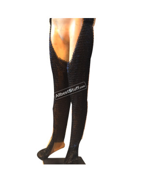 6 MM Chain Mail Chausses Flat Riveted Solid Maille Legging