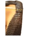 8 MM Chain Mail Chausses Flat Riveted Alternating Solid Medium Large image 1
