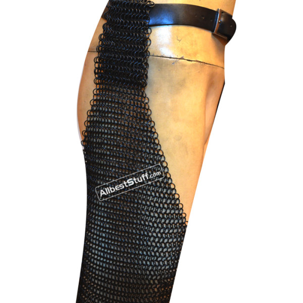 Butted Chain Mail Chausses Medium 16 Gauge 10 MM