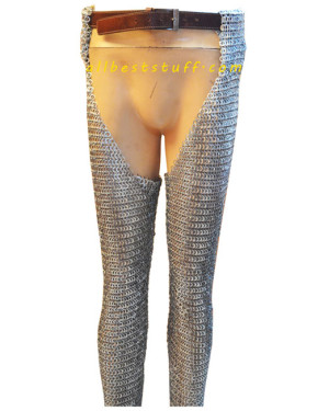 Flat Dome Riveted Alternating Solid Aluminum Chausses Large