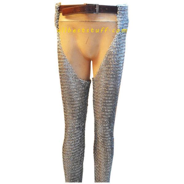 Flat Dome Riveted Alternating Solid Aluminum Chausses Large