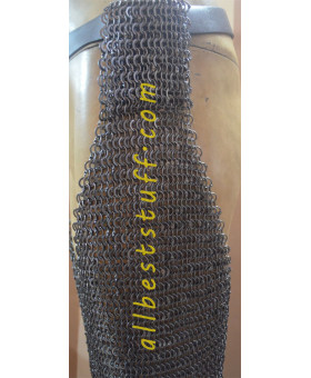 Round Riveted Flat Solid Legging 9 MM 16 Gauge