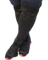 6 MM Back Slit Half Chain Mail Legging Flat Riveted and Solid Ring image 4