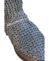 Chainmail Chausses 8 mm Flat Ring Integrated Leather Shoe image 7