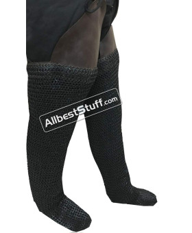 Chainmail Legging Wedge Riveted 8 MM Rings