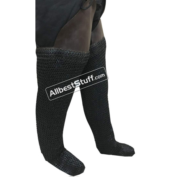 Chainmail Legging Wedge Riveted 8 MM Rings