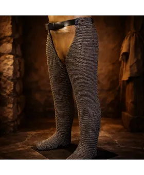 Flat Riveted Large Maille Chausses Light Weight Aluminum