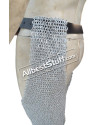 Flat Riveted Maille Chausses Light Weight Aluminum Dome Riveted image 6
