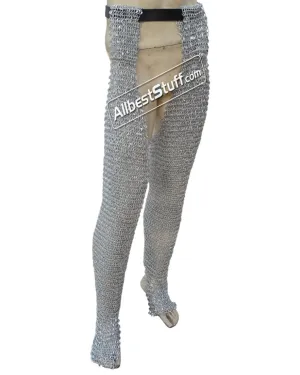 Round Riveted Aluminium Chausses Pin Riveted Large Length 38