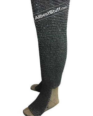 Round Riveted Maille Chausses Dome Riveted 6 mm Legging