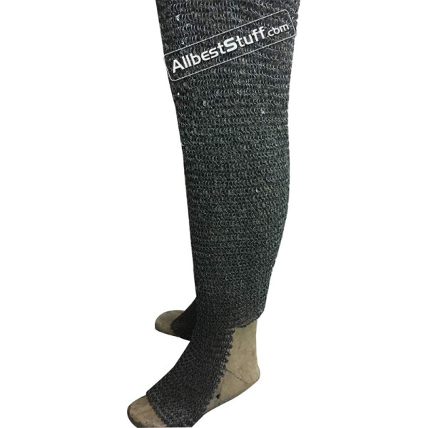 Round Riveted Maille Chausses Dome Riveted 6 mm Legging