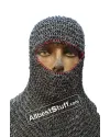 13th Century Hood Round Riveted Ring Chainmail Coif image 8