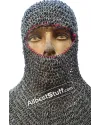 13th Century Hood Round Riveted Ring Chainmail Coif image 10