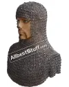 17 Gauge 8 mm Round Riveted Maille Coif image 1