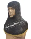 6 MM Flat Riveted alternating Solid Chain Maille Hood image 2