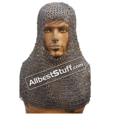 8 mm Full Flat Riveted Dome Riveted Chain Mail Coif