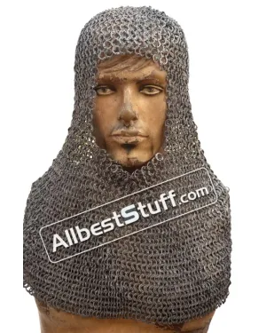 8 mm Full Flat Riveted Dome Riveted Chain Mail Coif