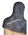 9 mm Round Riveted with Flat Washer Chain Mail Hood image 2