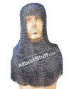 9 mm Round Riveted with Flat Washer Chain Mail Hood image 1