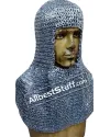 Aluminium Flat Riveted Chain Mail Hood image 4