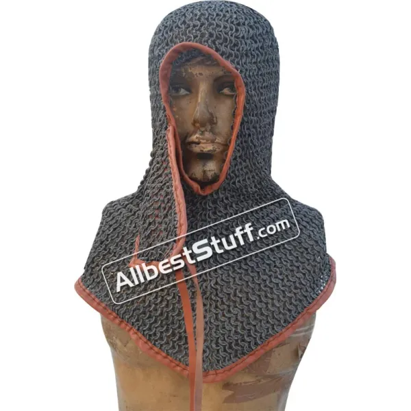 Aluminium Flat Riveted Chain Mail Hood