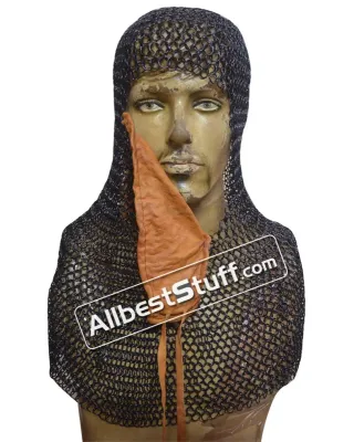 Chain Maille Hood Coif Butted Rings 10 mm